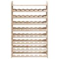 vidaXL Stojan na víno s hornou doskou 72,5x25x111,5cm borovicový masív