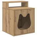vidaXL Mačka Dom Dub artisan 42,5 x 40 x 53,5 cm Kompozitné drevo