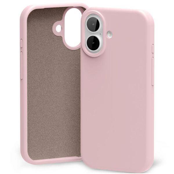 Puzdro Mercury Silikónové pre iPhone 17 ružovo-pieskové