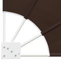 vidaXL Záclona na balkónové súkromie 210 x 210 cm Polyester Hnedá