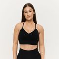 Bezšvová športová podprsenka Sculpt Black- GymBeam, veľkosť XL