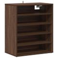 vidaXL Botník hnedý dub 60x35x70 cm spracované drevo