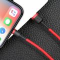 Baseus Cafule USB Lightning kábel 2,4 A 1 m (čierny + červený)