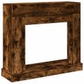 vidaXL Obloženie krbu dymový dub 100x30x87,5 cm kompozitné drevo