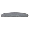 vidaXL Samolepiace schodové rohože 15 ks 80 x 24,5 x 3,5 cm Svetlosivá