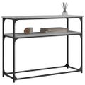 vidaXL Konzolový stolík sivý sonoma 100x35,5x75 cm kompozitné drevo