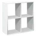 vidaXL Deliaca stena Knižnica biela 69,5x29x69,5 cm, umelé drevo