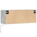 vidaXL TV nástenná skrinka s LED svetlami betónovo sivá 100x31x38 cm