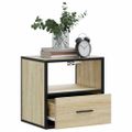 vidaXL Nástenné nočné stolíky 2 ks dub sonoma 40x31x39,5 cm