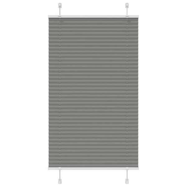 vidaXL plisovaná roleta antracit 75x150 cm Šírka látky 74,4 cm