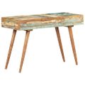 vidaXL Toaletný stolík so zrkadlom 112x45x76 cm, recyklovaný masív