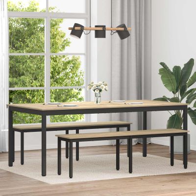 vidaXL Jedálenské stoly 2 pcs 200 x 100 x 75 cm Kompozitné drevo