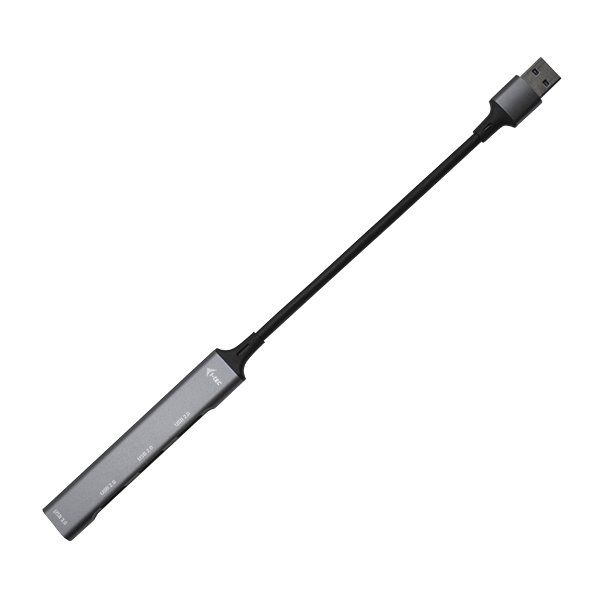 i-tec USB 3.0 Metal HUB 1x USB 3.0 + 3x USB 2.0 USB Hub, externý, USB 3.0 na 1x USB 3.0 a 3x USB 2.0, šedý