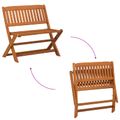 vidaXL Detská lavica 1 -Seater 61 x 38 x 57 cm Hnedá Skladací