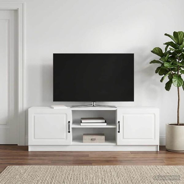 vidaXL TV skrinka Biela 150 x 31 x 47 cm Kompozitné drevo