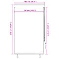 vidaXL Vonkajšia zatemňovacia roleta 100x250 cm žltá a modrá