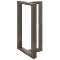 vidaXL Nohy barového stola v tvare T, 2 ks, čierne, 60x35x(90-91) cm, oceľové
