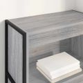 vidaXL Knižnica 60 x 30 x 121 cm Kompozitné drevo Sivý Sonoma