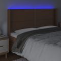 VidaXL Čelo postele hnedé 203x16x118/128 cm umelá koža