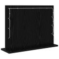 vidaXL Toaletné zrkadlo Čierny dub 60 x 45 x 18 cm Obdĺžnikový