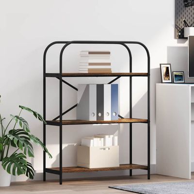 vidaXL Regál na knihy Dymová dub 80 x 30 x 109 cm Kompozitné drevo