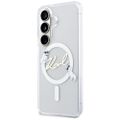 Puzdro Karl Lagerfeld IML KC Script MagSafe pre Samsung Galaxy S26 Plus priehľadné