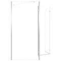 vidaXL Sprchová zástena 120x69x130 cm tvrdené sklo priehľadná