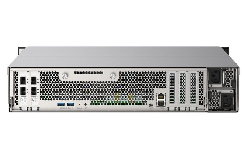 QNAP TS-h2490FU-7232P-32G (AMD EPYC, ZFS, 32 GB ECC RAM, 24x 2,5'' U.2, 2x 2,5GbE, 4x 25Gb SFP28)