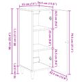vidaXL Servírovacia skriňa Biela 33 x 34,5 x 90 cm Kompozitné drevo