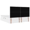 vidaXL Postel s úložným prostorem a matrací Čistá biela 180 x 200 cm