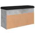 vidaXL Lavička na topánky betónovo sivá 82x32x45,5 cm kompozitné drevo