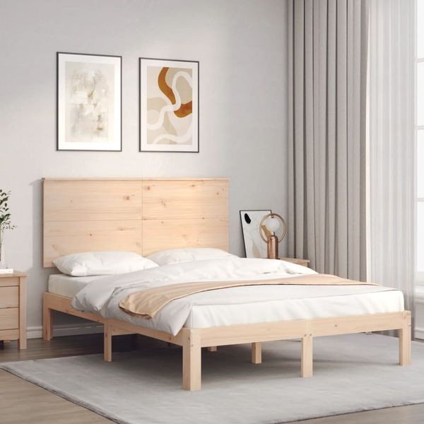 vidaXL Posteľ bez matraca 140x190 cm borovicový masív