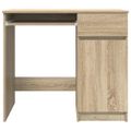 vidaXL Stôl dub sonoma 86x49x76 cm kompozitné drevo