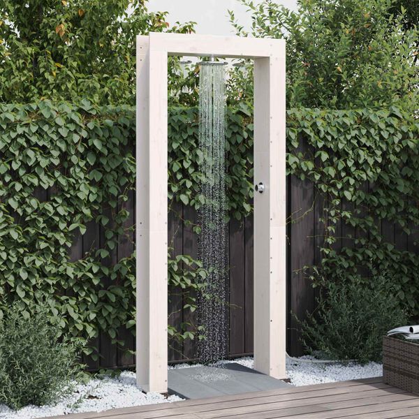 vidaXL Externá sprcha 226 cm Biela