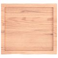 vidaXL Stolová doska svetlohnedá 60x50x(2-4)cm ošetrený masív hrany