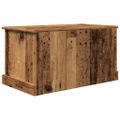 vidaXL Úložné boxy staré drevo 70x40x38 cm kompozitné drevo