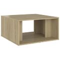 vidaXL Konferenčné stolíky 4ks, dub sonoma 33x33x33cm kompozitné drevo