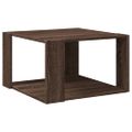vidaXL Konferenčný stolík hnedý dub 51,5x51,5x30 cm kompozitné drevo