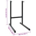 vidaXL Stanica na dipy Čierna 103,5 x 66,5 x 121,5 cm
