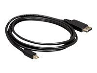 Kábel DisplayPort - Mini DisplayPort s pinmi (samec) do DisplayPort s pinmi (samec) - 2 m