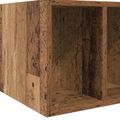 vidaXL Rám postele so skladom Staré drevo 80 x 200 cm Kompozitné drevo