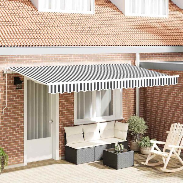 vidaXL Zatemniteľná markíza Antracit 400 x 200 cm látka