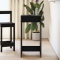 vidaXL Barový stôl 51 x 50 x 103,5 cm Kompozitné drevo Čierny dub
