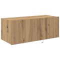 vidaXL TV nástenná skriňa 80 x 35 x 31 cm Remeselný dub