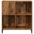 vidaXL Skrinka na platne staré drevo 84,5x38x89 cm kompozitné drevo