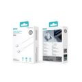 BWOO Kábel USB-C - USB-C 1m 60W pre iPhone 15 BO-X284 biela