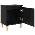 vidaXL Nočný stolík Čierny dub 40 x 30 x 50 cm Kompozitné drevo