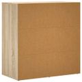 vidaXL Komody 2 ks dub sonoma 79x38x80 cm kompozitné drevo