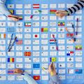 Obrus na vyfarbenie World flags Vymaľuj a oper