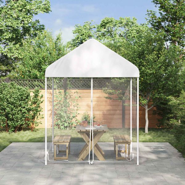 vidaXL Moskytiéra na altánok 220 mesh Biela 2 x 2 x 2 m Polyester